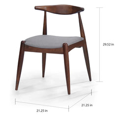 Rich Solid Teakwood 4 Seater Dining Table With Cushioned Chairs