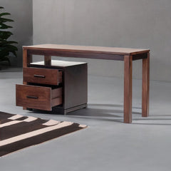 Sheesham Wood Brown Study Table Drawer