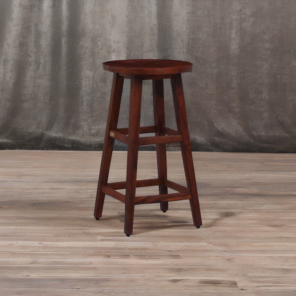 Wooden Cafe Chair / Bar Stool - Honey Oak Finish