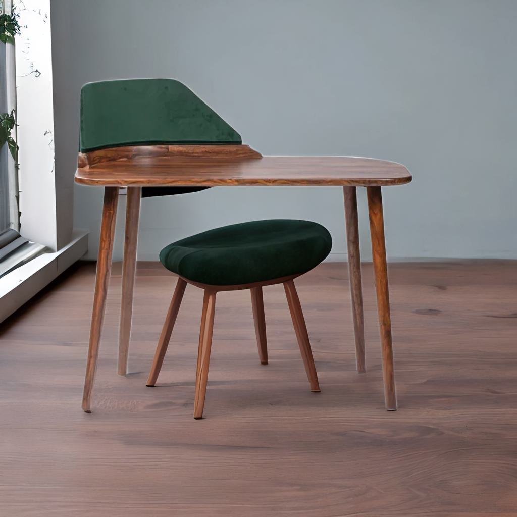 Classic Sheesham Solid Wood Study Table - Brown Finish