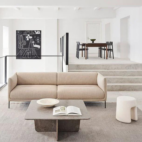 Modern Konami 3 Seater Fabric Sofa