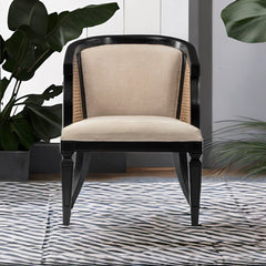 Classic Rattan Sheesham Wood Accent Chair