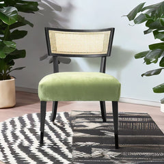 Solid Sheesham Wood & Fabric Cafe Chair