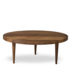 Modern Groove Coffee Table Natural Finish
