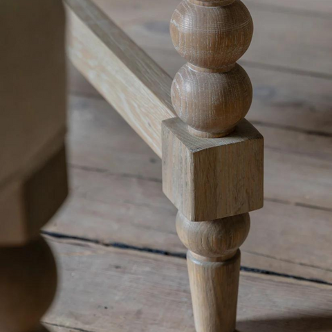 Luxury Solid Wood Round 6 Seater Dining Table Set