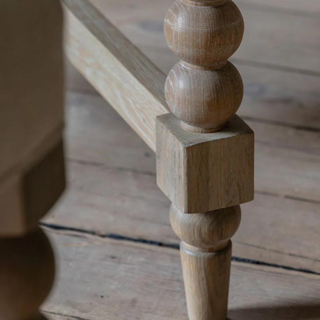 Luxury Solid Wood Round 6 Seater Dining Table Set