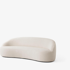 Milano Modern Taupe Boucle Fabric Sofa - 2 Seater