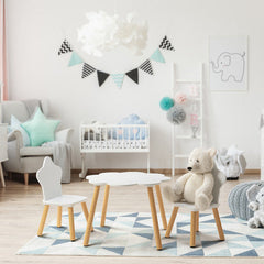 Kids' 2 Seater Cloud Table & Star Chair Set
