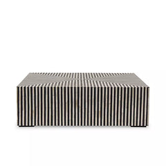 NoirStripe Strata Modern Coffee Table