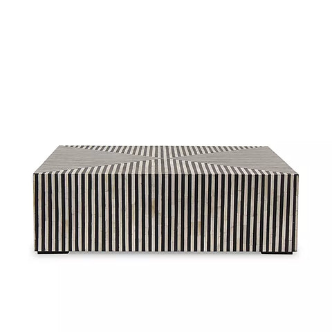 NoirStripe Strata Modern Coffee Table