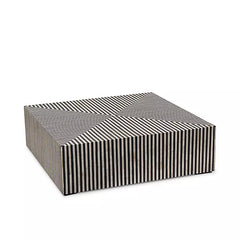 NoirStripe Strata Modern Coffee Table