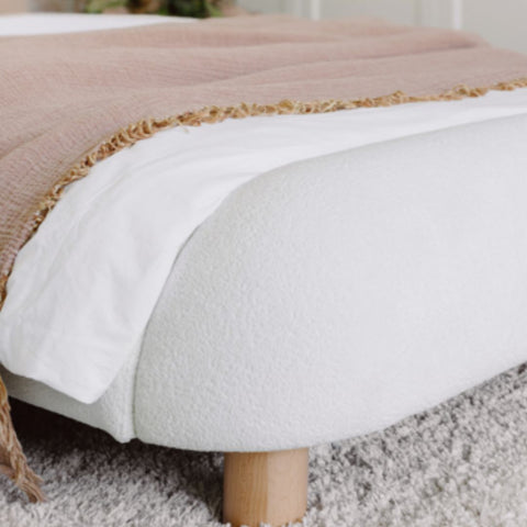 Kids Soft Padded Boucle Bear Bed