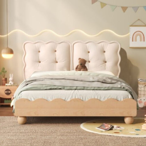 Kids Soft Padded Biscuit Bed