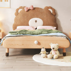 Kids Soft Padded Teddy Bear Bed