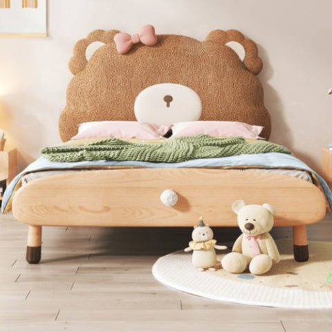 Kids Soft Padded Teddy Bear Bed
