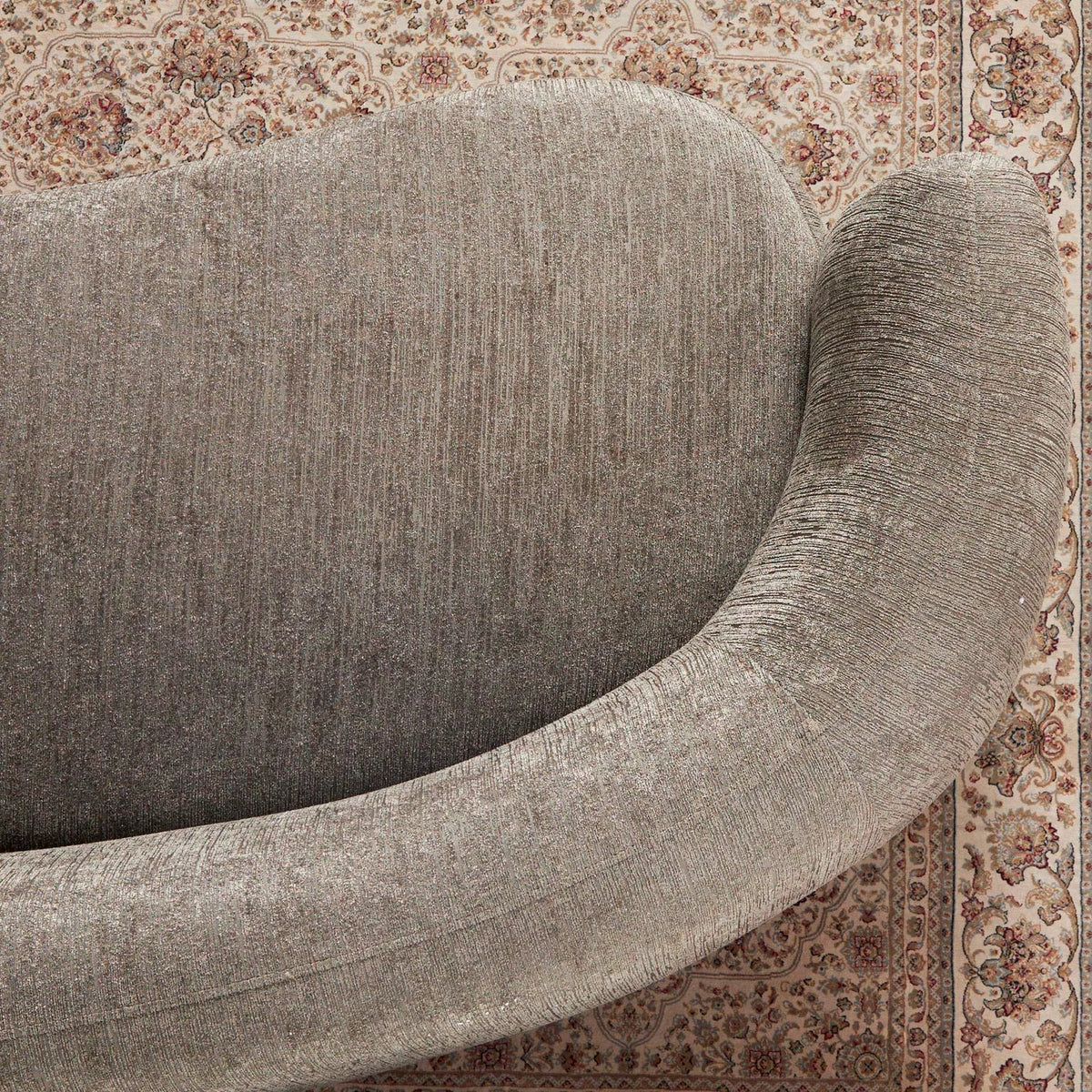 Modern Solid Wood 3 Seater Fabric Sofa- Green Finish