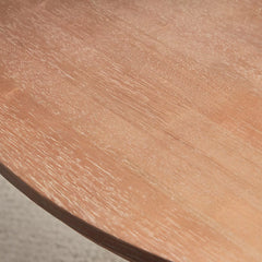 Antalya Modern Solid Wood 4 Seater Round Dining Table Set