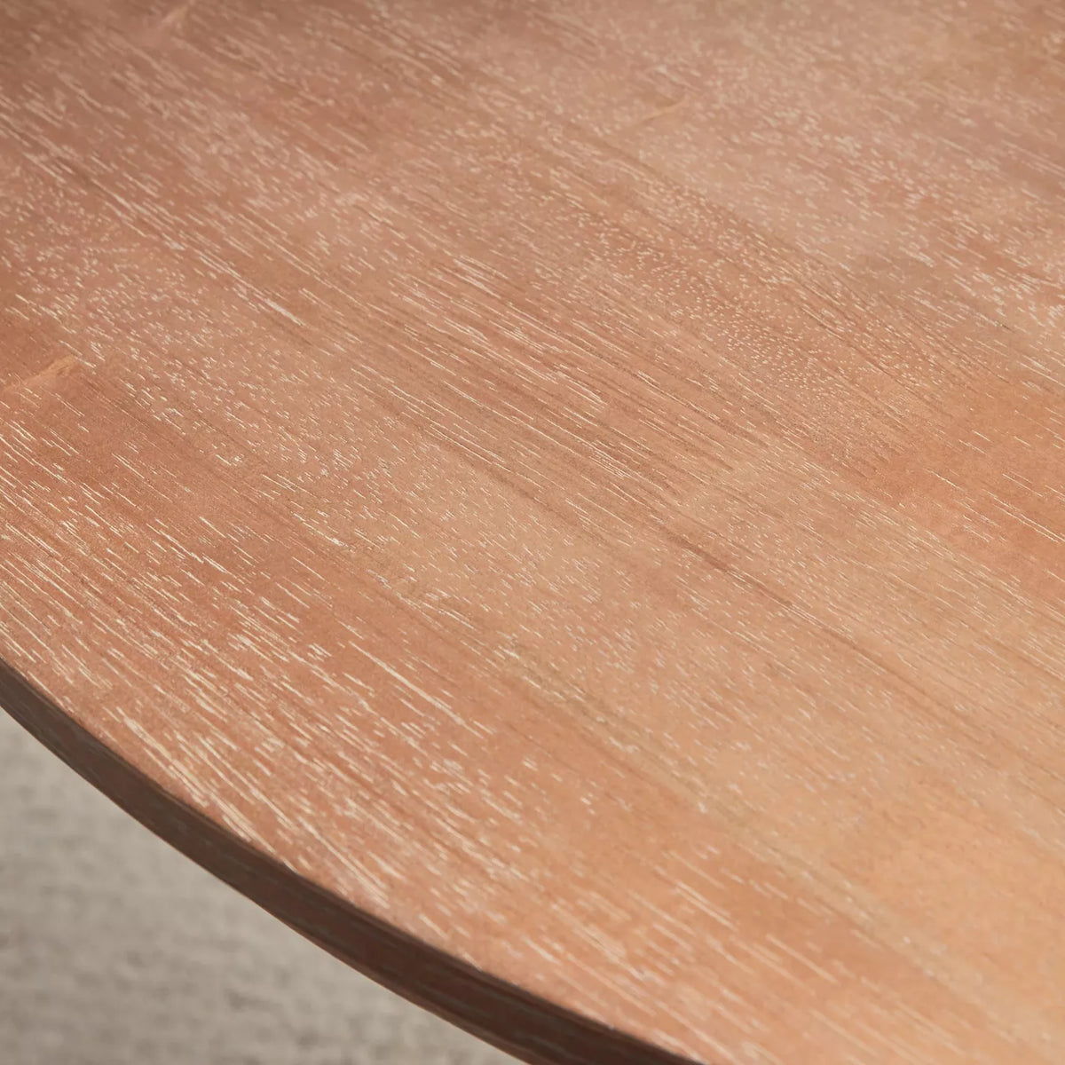 Antalya Modern Solid Wood 4 Seater Round Dining Table Set