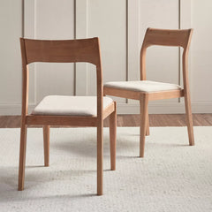 Antalya Modern Solid Wood 4 Seater Round Dining Table Set