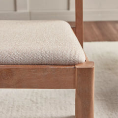 Antalya Modern Solid Wood 4 Seater Round Dining Table Set