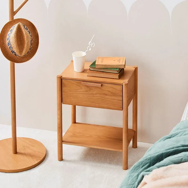 Solid Natural Kids Bedside Table