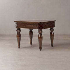 Classic  Sheesham Wood Brown Finish End Table