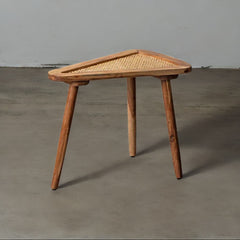 Solid Wood Natural Finish Wooden End Table