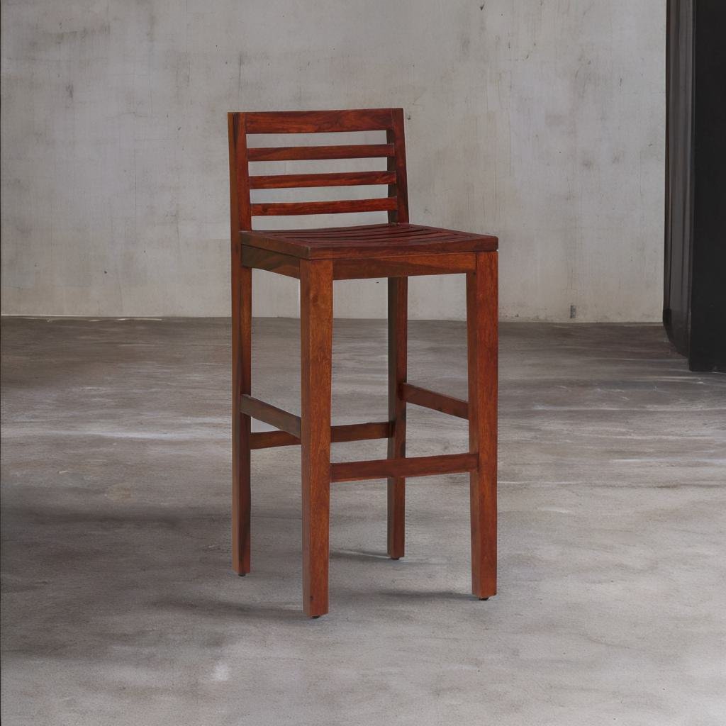 Wooden Living Room Chair - Honey Oak Finish