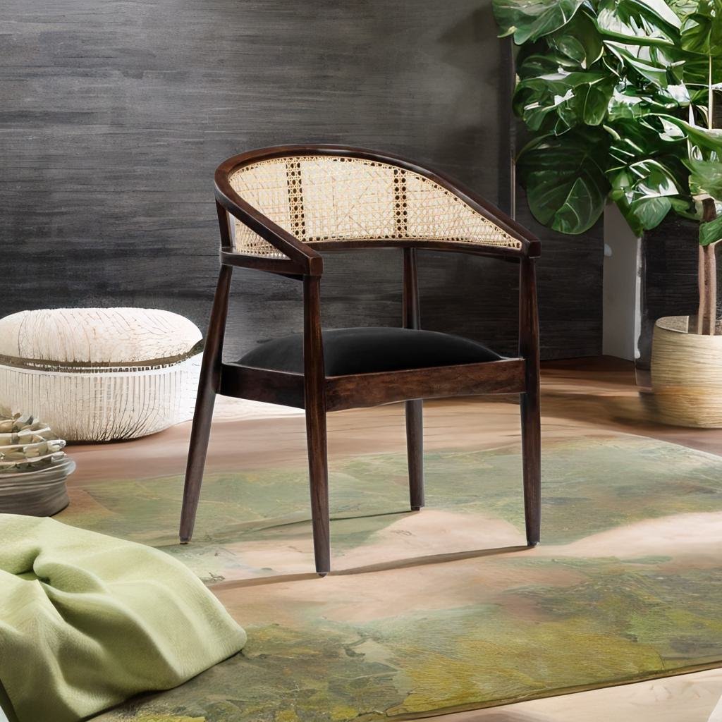 Modern Elizabeth Mango Solid Wood Arm Chair