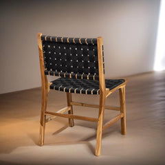 Classic Solid Wood Dining Table Set Leather Chairs – 4 Seater, 6 Seater – All Sizes