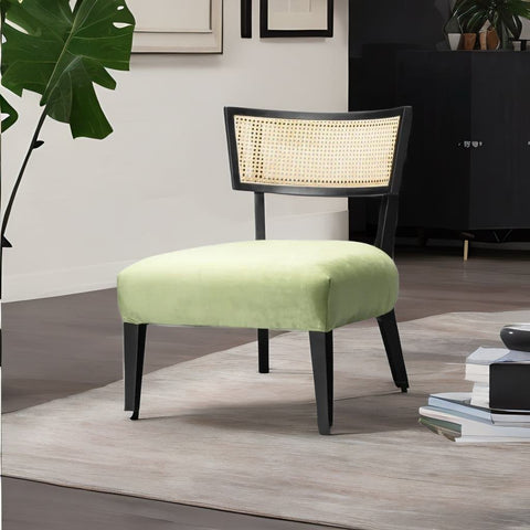 Solid Sheesham Wood & Fabric Cafe Chair