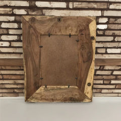 Bone Inlay Hand Painted Indian Mirror Frame