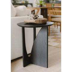 Modern Black Accent End Table