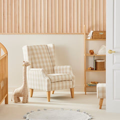 Kids 2 in 1 Gingham Nursery Chair