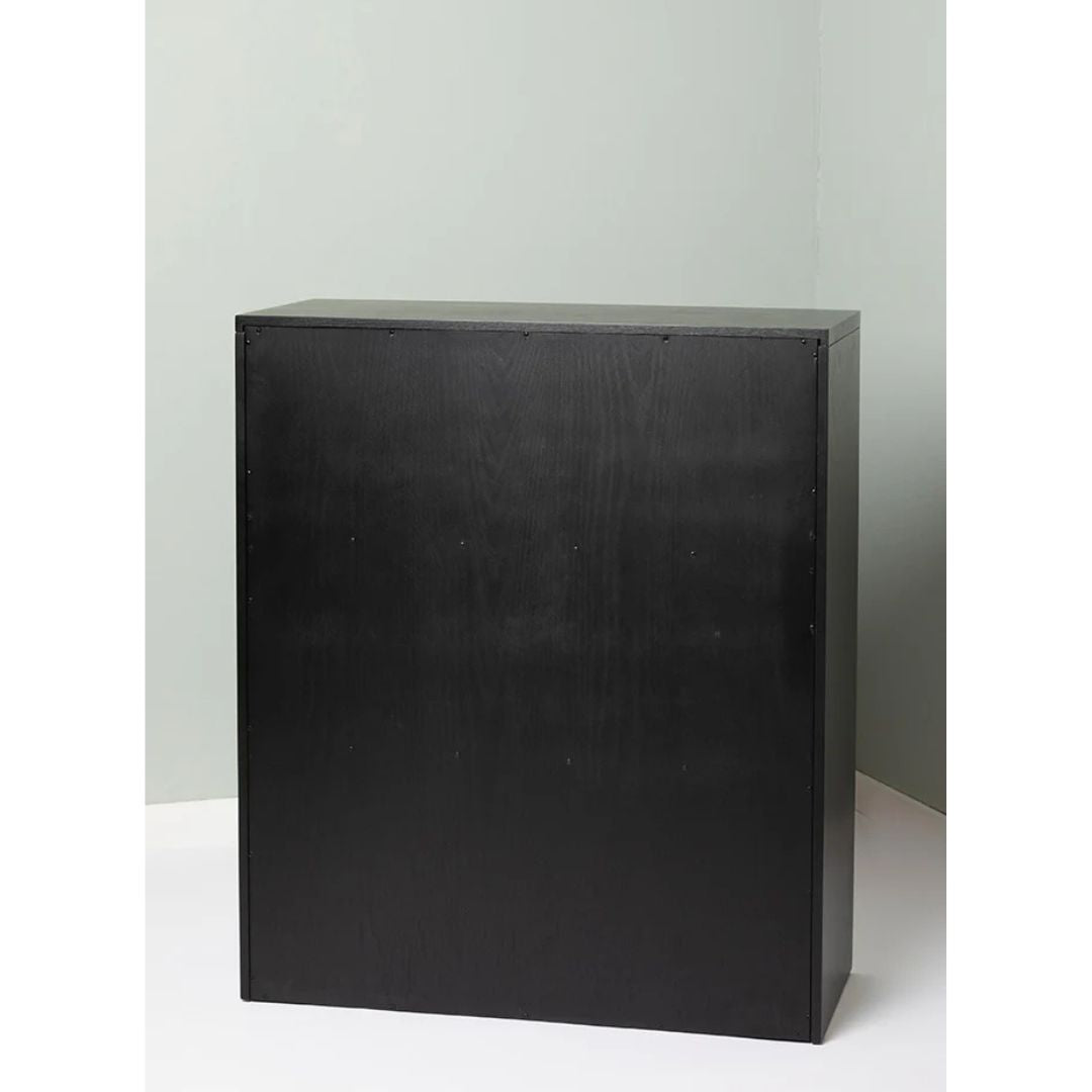 Modern Arch Bookcase In Black