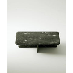 Black Coffee Table in Solid Stone Marble