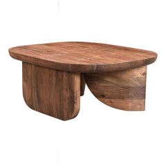 Modern Solid Wood Contemporary Style Coffee Table In Natural