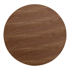 Modern Solid Walnut Round Coffee Table