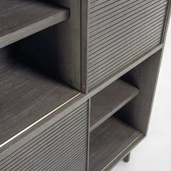 Modern Goa Torpedo Classy Mango Wood Brown Bookcase