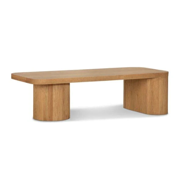 Modern Clean Solid Oak Coffee Table