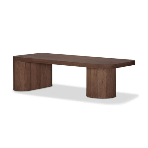 Modern Clean Solid Walnut Coffee Table