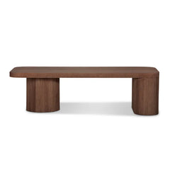 Modern Clean Solid Walnut Coffee Table
