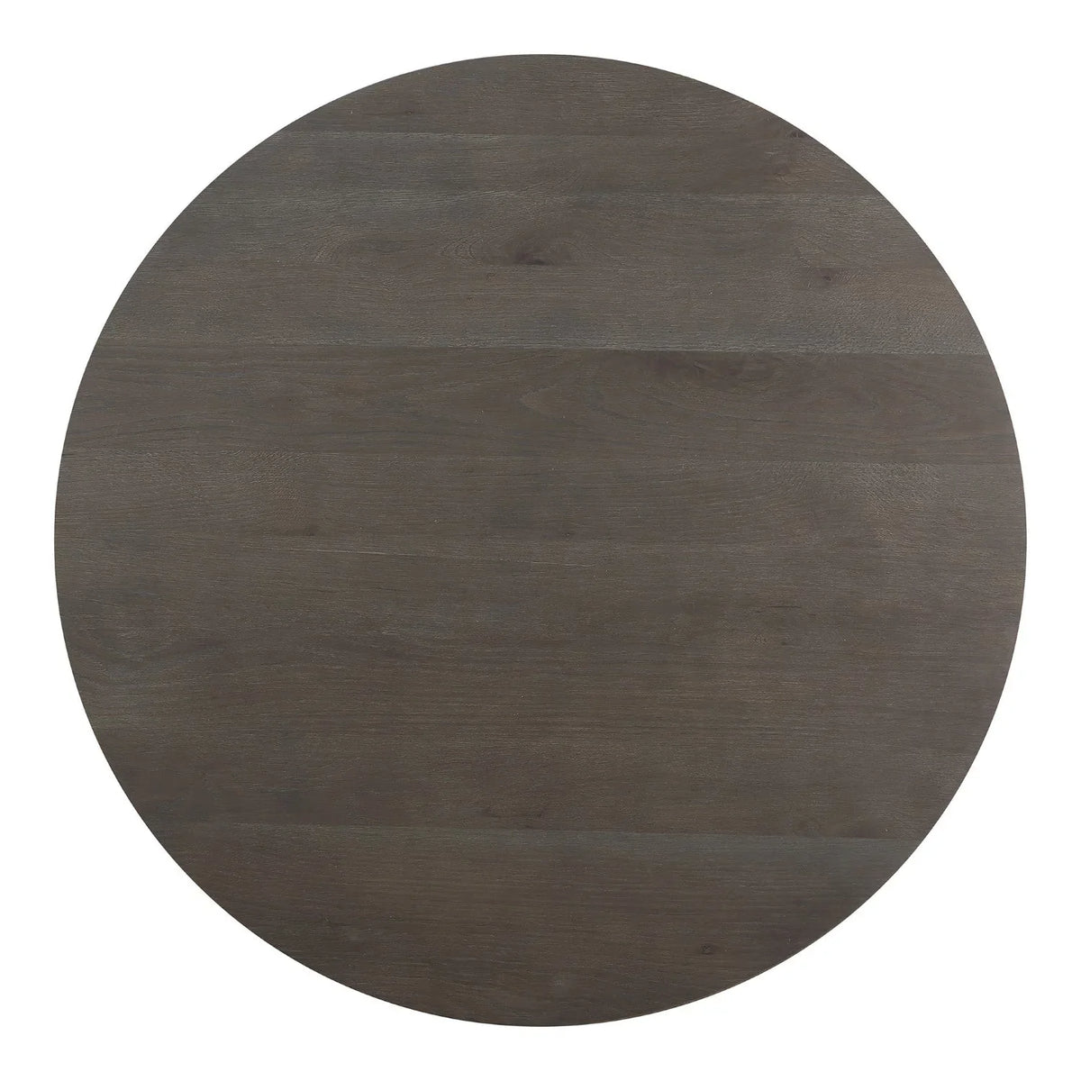Modern Solid Round Coffee Table In Brown
