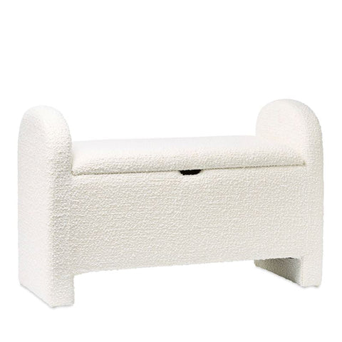 Kids White Boucle Blanket And Storage Box