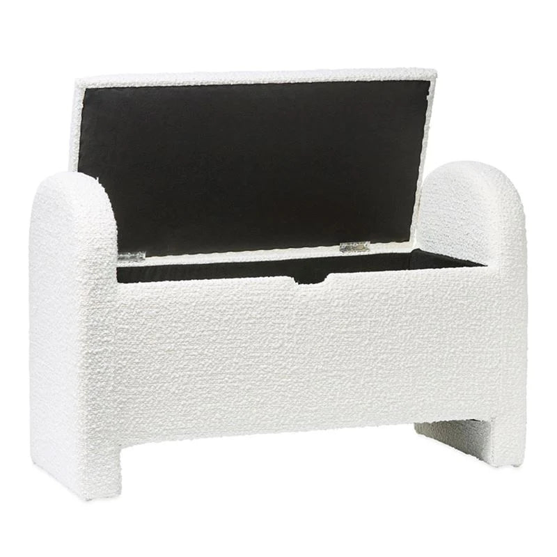 Kids White Boucle Blanket And Storage Box