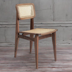 Modern Rattan Solid Wood Dining Chair