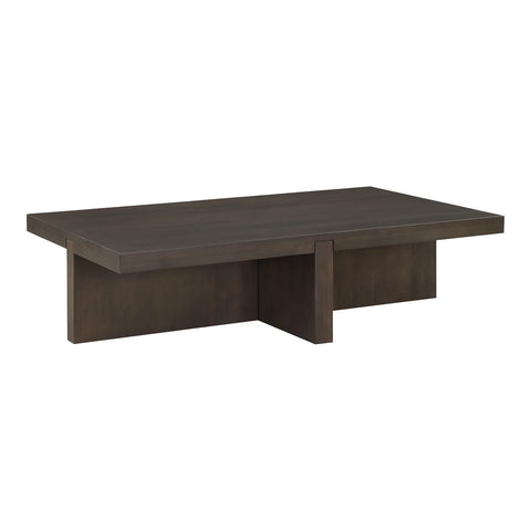 Modern Rectangular Clean Solid Walnut Coffee Table