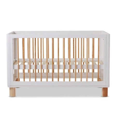 Baby Cot In Natural And White Finish