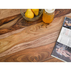 Classic Rattan Solid Sheesham Wood Round Dining Set With Chairs - 4 Seater, 6 Seater - All Sizes