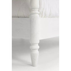 Colonial Acacia Wood Poster Bed With White Finish